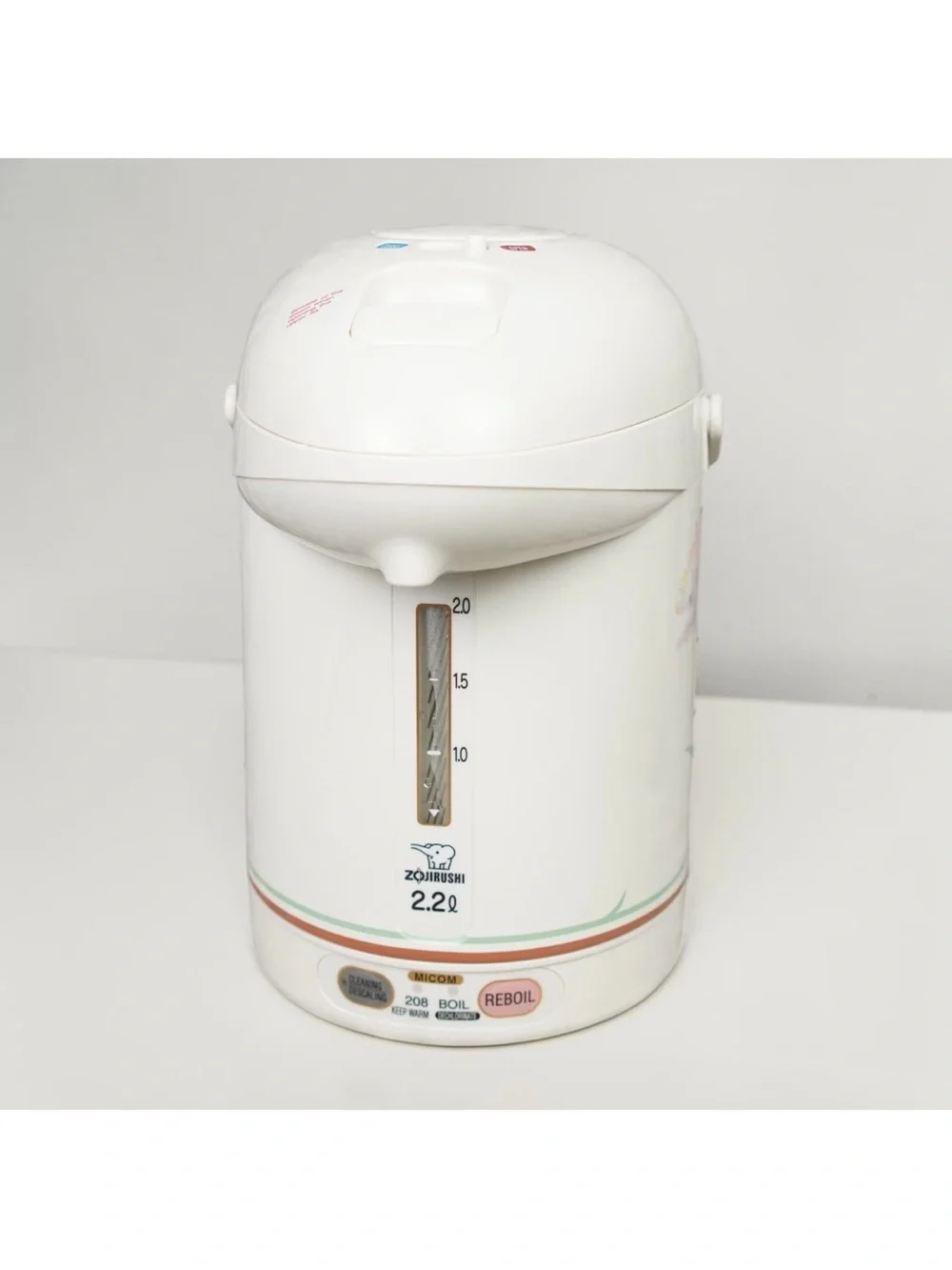 Zojirushi Micom Super Boiler 2.2L Model CW-PZC22 Floral Tested Working